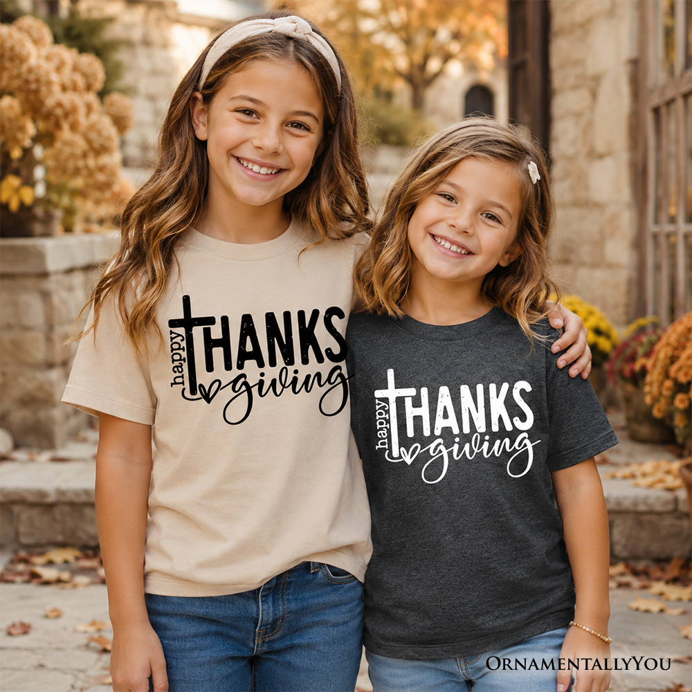 Kids Thanksgiving and Christian Cotton Tee