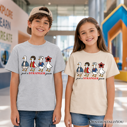 Retro Funny Stranger Goose Tee and Soft Kids Tee