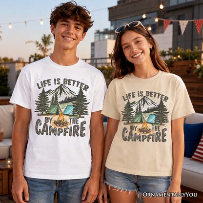 Kids Life Is Better by Campfire Tee for Youth