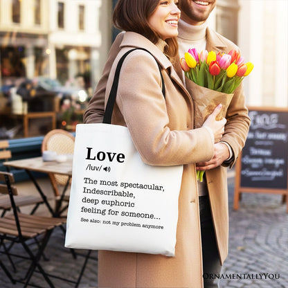 Love Not My Problem Anymore Canvas Tote Bag