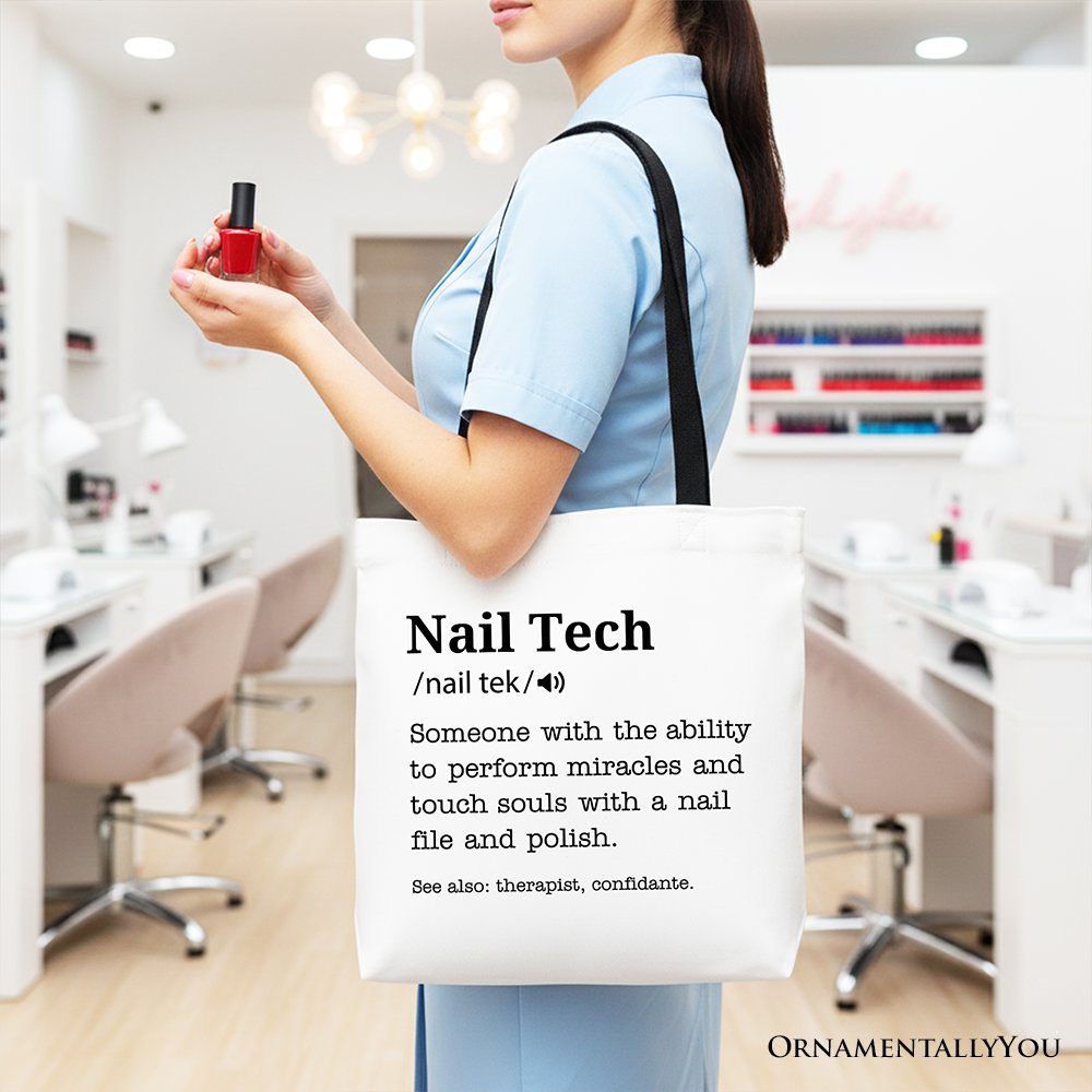 Durable Nail Tech Canvas Tote Bag for Daily Use
