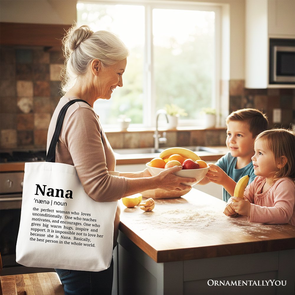 Nana Canvas Tote Bag for Funny Grandmother