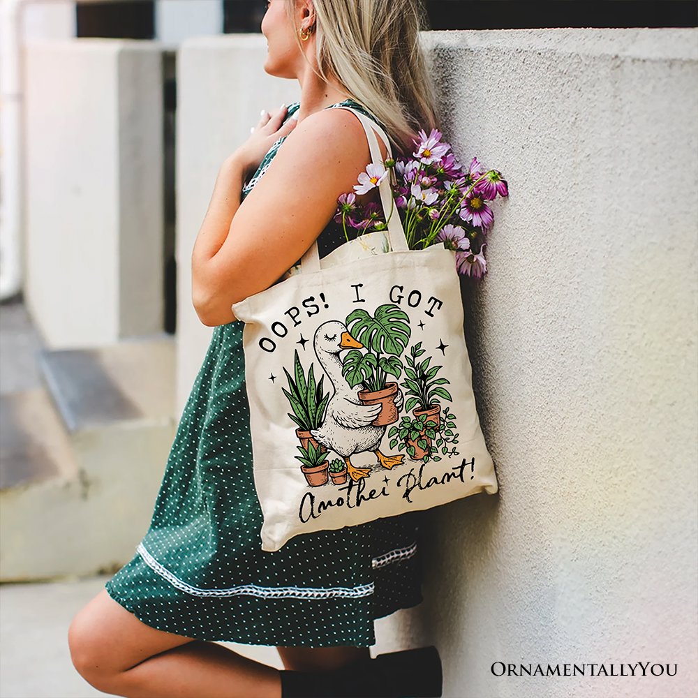 Sarcastic Plant Goose Canvas Tote Bag and Gifts