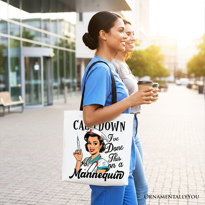 Sassy Nursing School Tote Bag With A Canvas