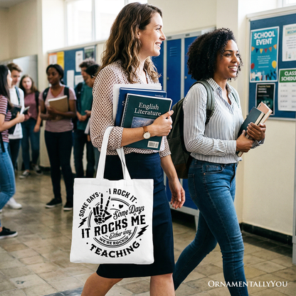 Funny Teacher Canvas Tote Bag and Gift Set