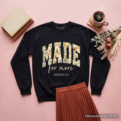 Floral Bible Verse And Comfortable Sweatshirt