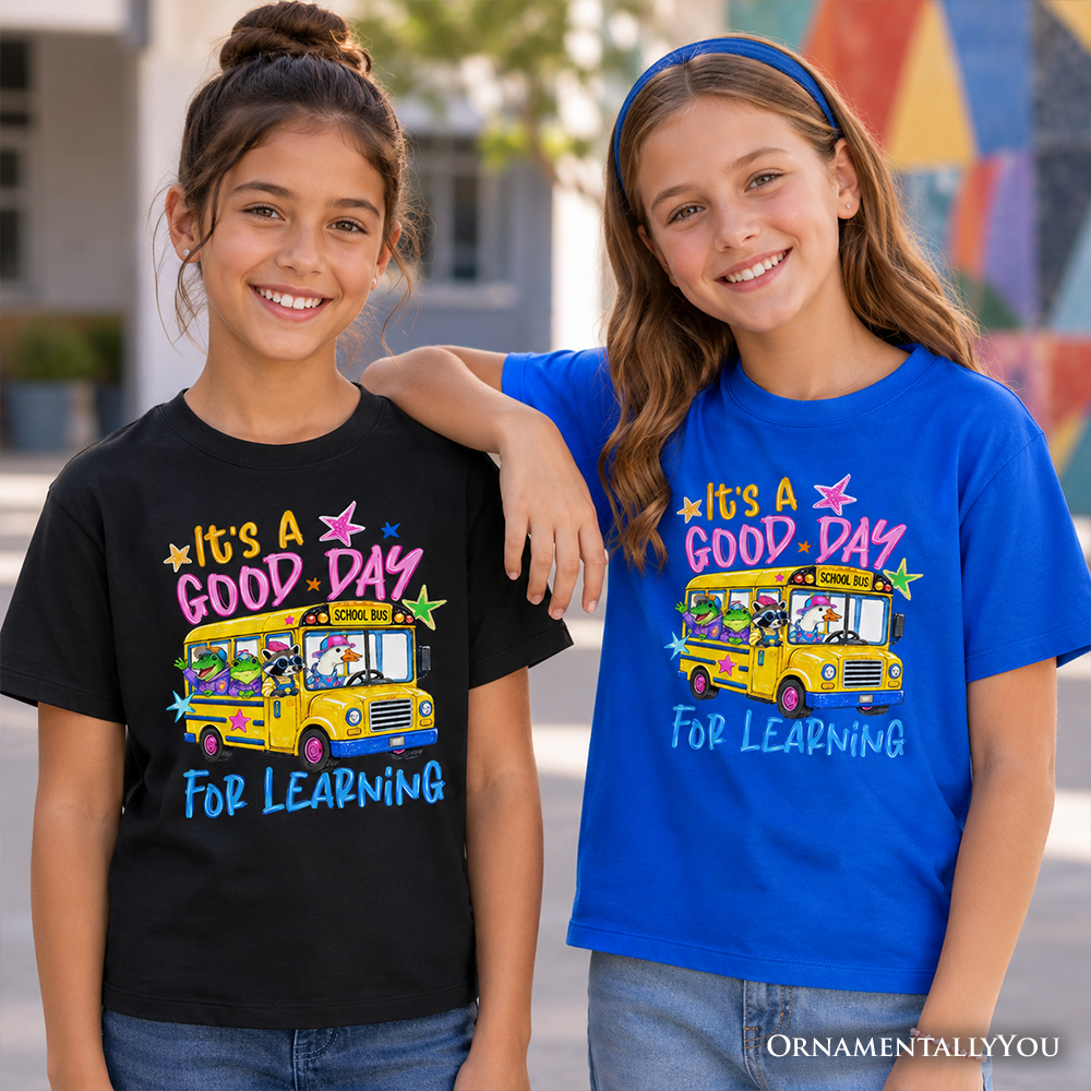 Kids School Bus and Fun Learning Tee Shirt