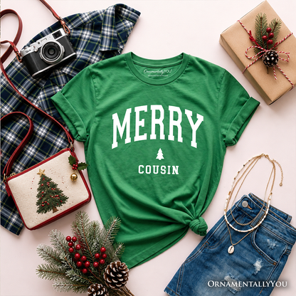 Kids Merry Cousin Retro Style and Christmas Tee