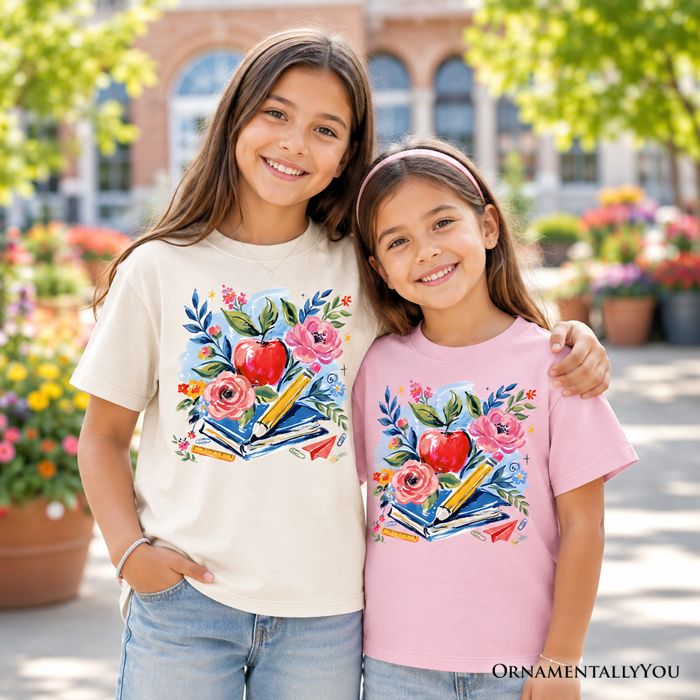Soft Kids Boho Floral Tee for Back to School