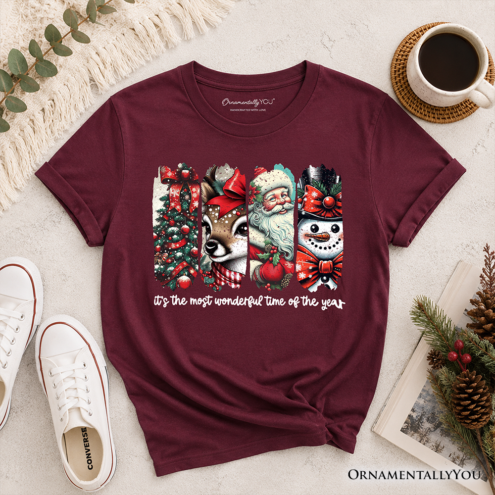 Kids Christmas Reindeer and Snowman Shirt