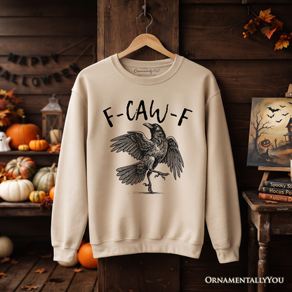 Snarky Gothic Raven Crewneck and Midweight Top