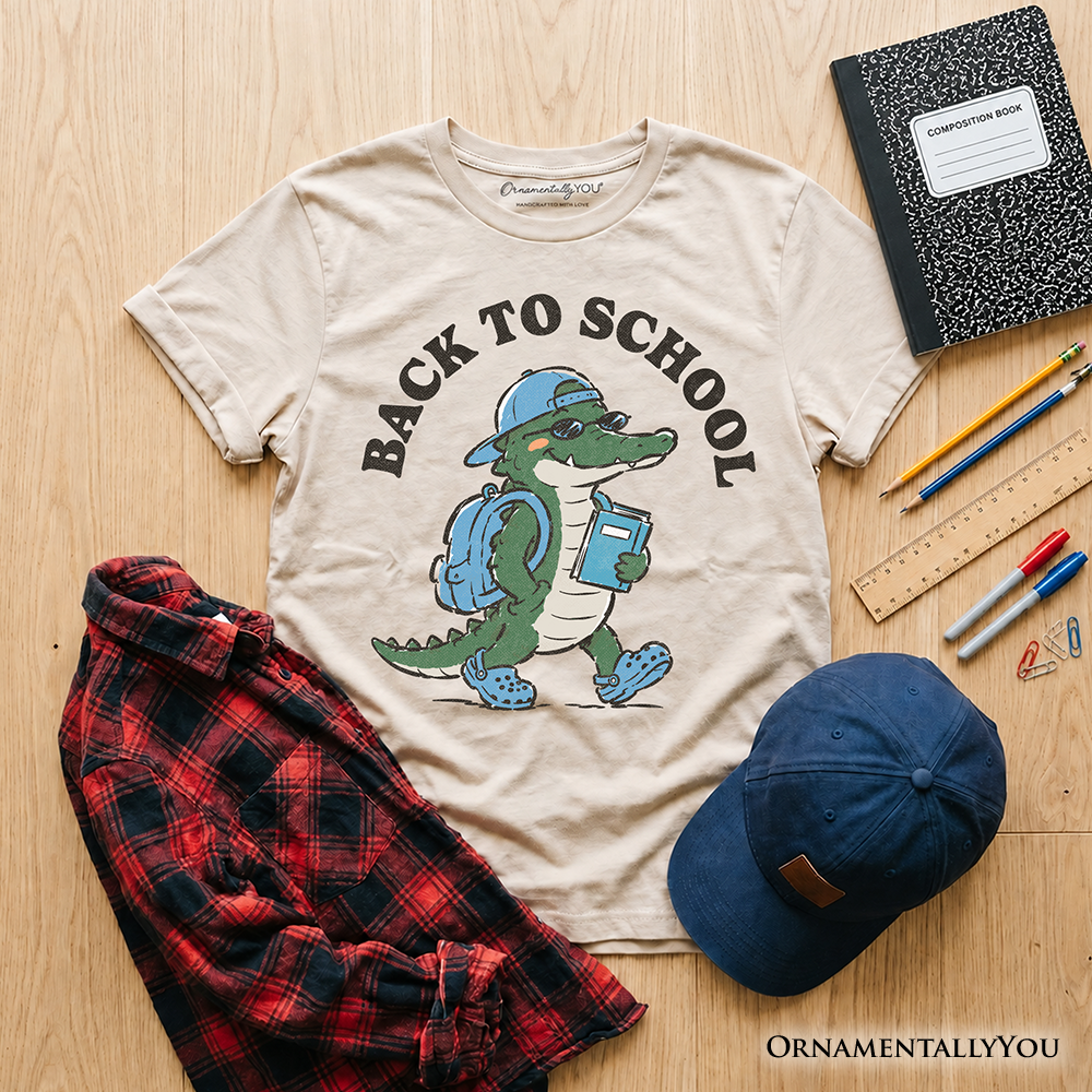 The Cool Alligator Back to School Kids Tee