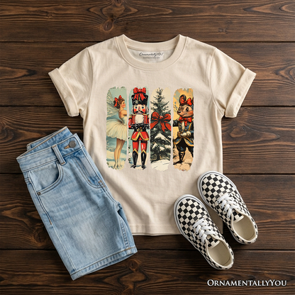 Kids Ballet and Nutcracker Christmas Tee