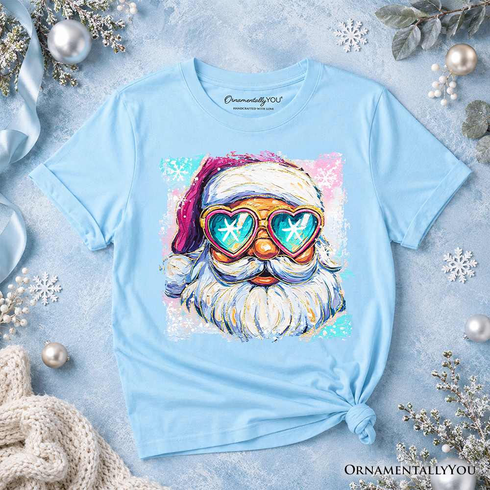 Kids Santa Christmas T Shirt for Holiday Fun