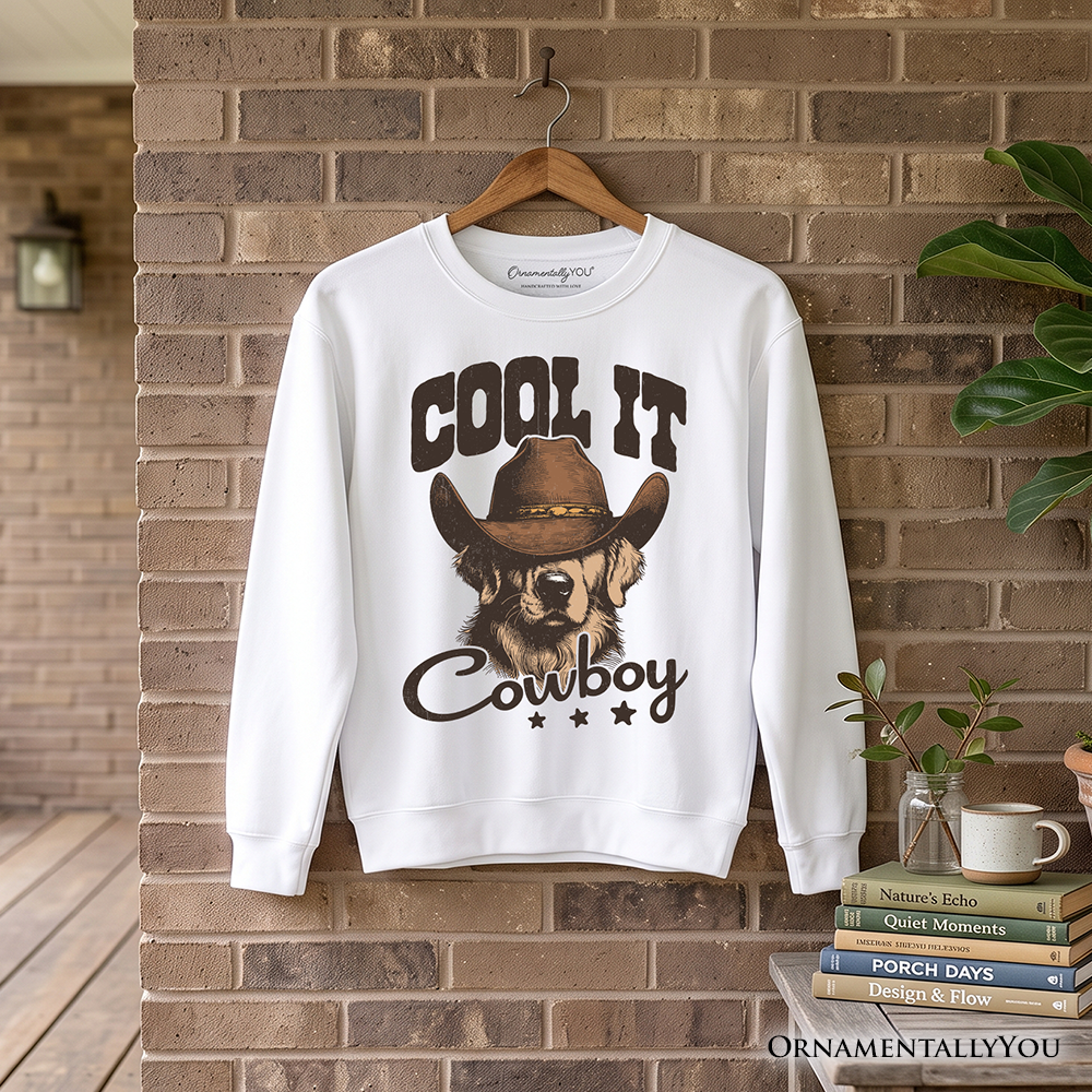 Golden Retriever Cowboy Sweatshirt and Pet Owners