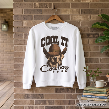 Golden Retriever Cowboy Sweatshirt and Pet Owners