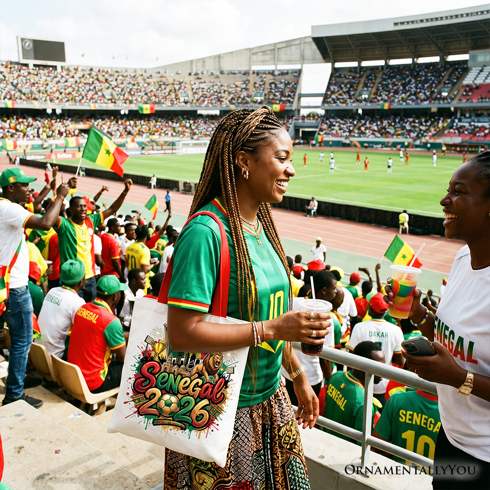 Senegal 2026 Lions Tote Bag and Soccer Gift