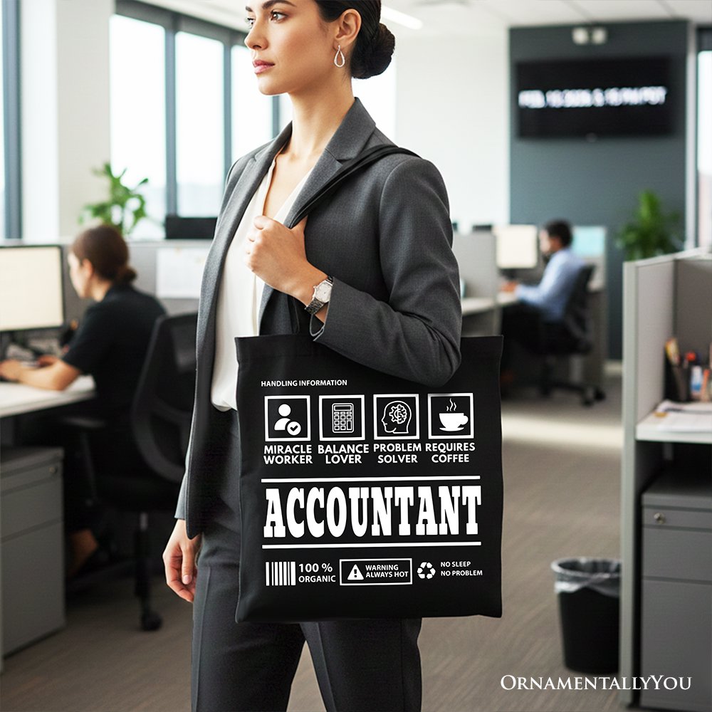 Accountant Tote Bag and Bookkeeper Novelty