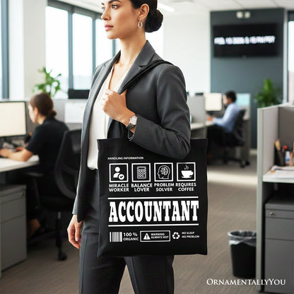Accountant Tote Bag and Bookkeeper Novelty