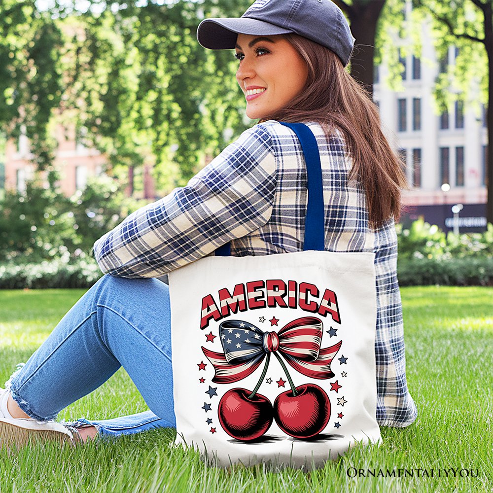 Coquette Cherries and the Patriotic Tote Bag