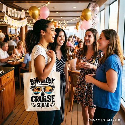 Birthday Cruise Squad Tote Bag for the Trip