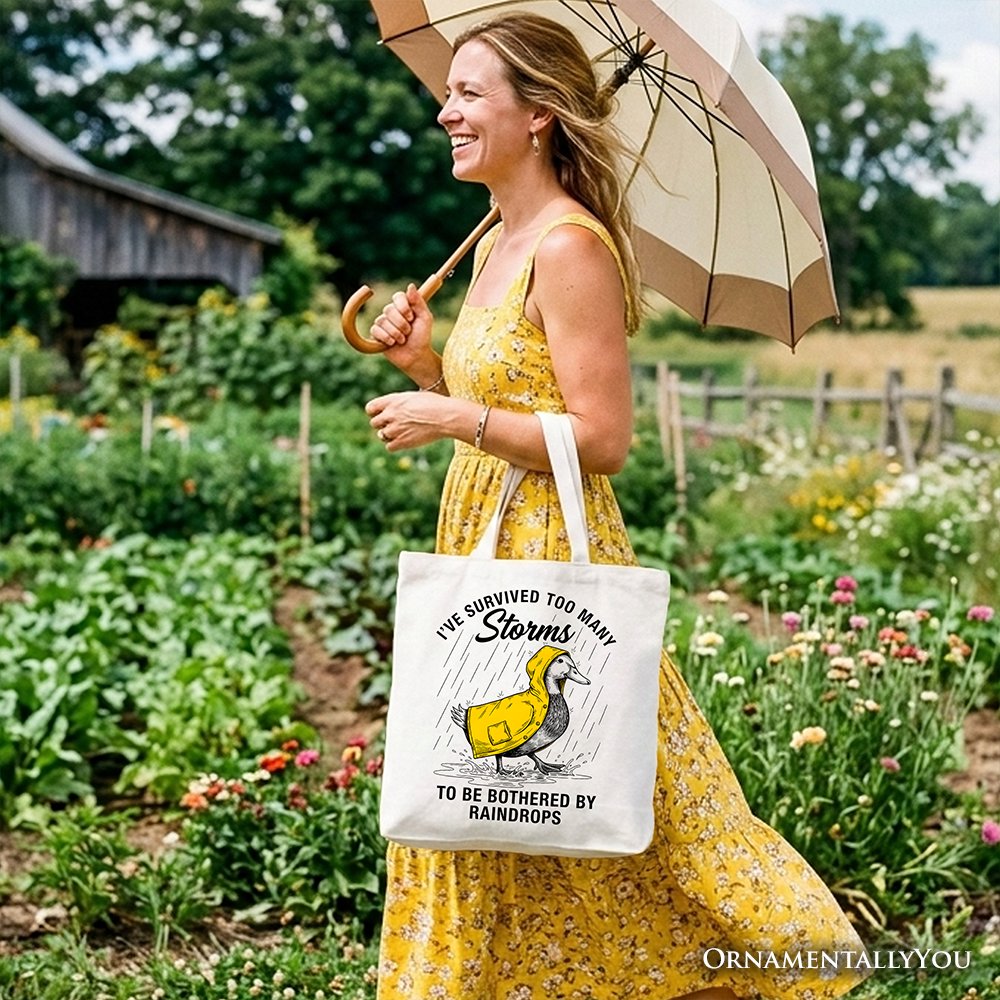Goose Survival Tote Bag and Funny Quote Gift