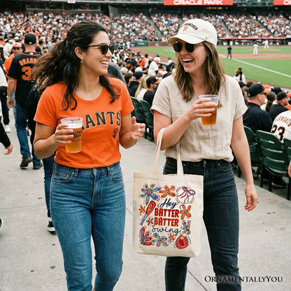 Retro Baseball Shopper Bag For Moms and Gifts