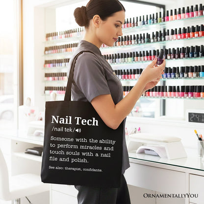 Durable Nail Tech Canvas Tote Bag for Daily Use