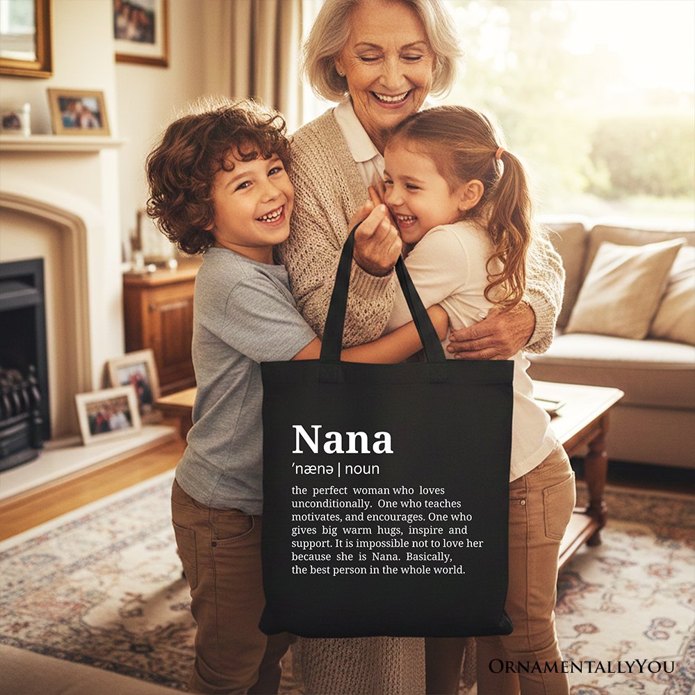 Nana Canvas Tote Bag for Funny Grandmother