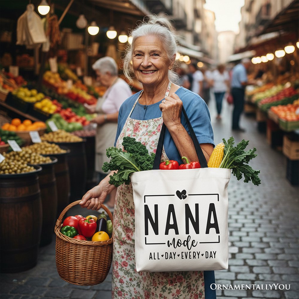 Nana Mode Canvas Tote Bag and a Gift for Grandma