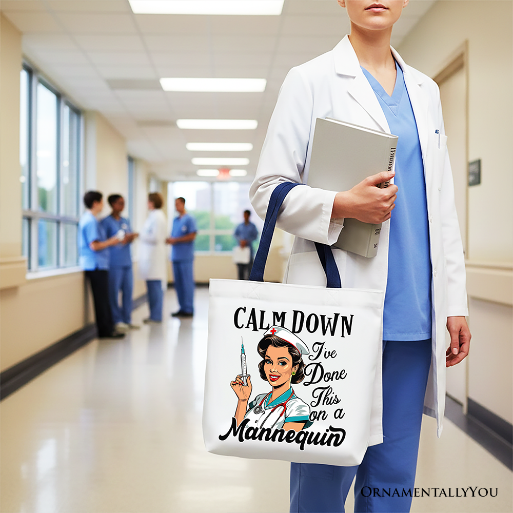 Sassy Nursing School Tote Bag With A Canvas