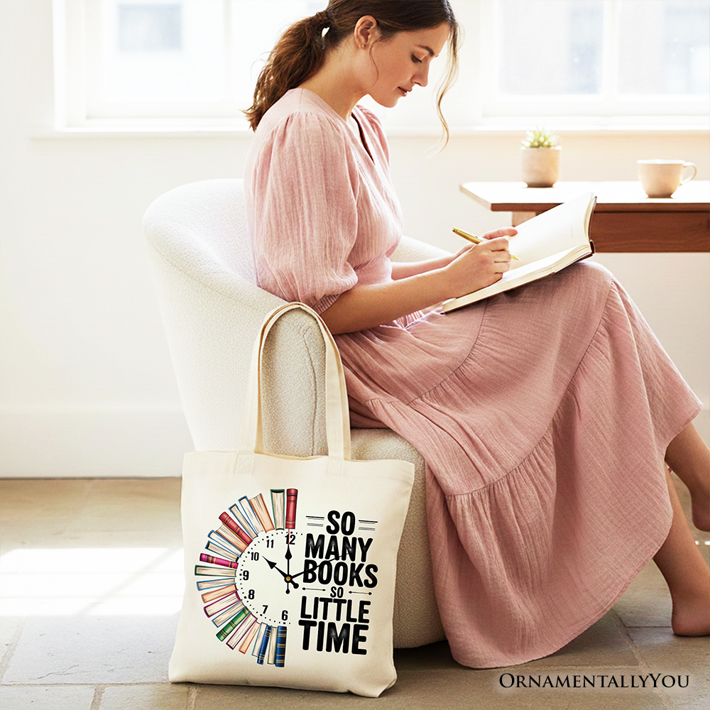 So Many Books So Little Time for Book Lover Tote