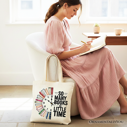 So Many Books So Little Time for Book Lover Tote