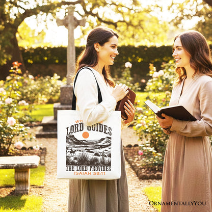 Western Christian Tote Bag For Church And Art
