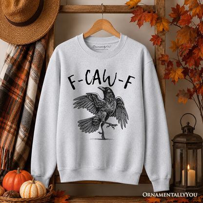 Snarky Gothic Raven Crewneck and Midweight Top