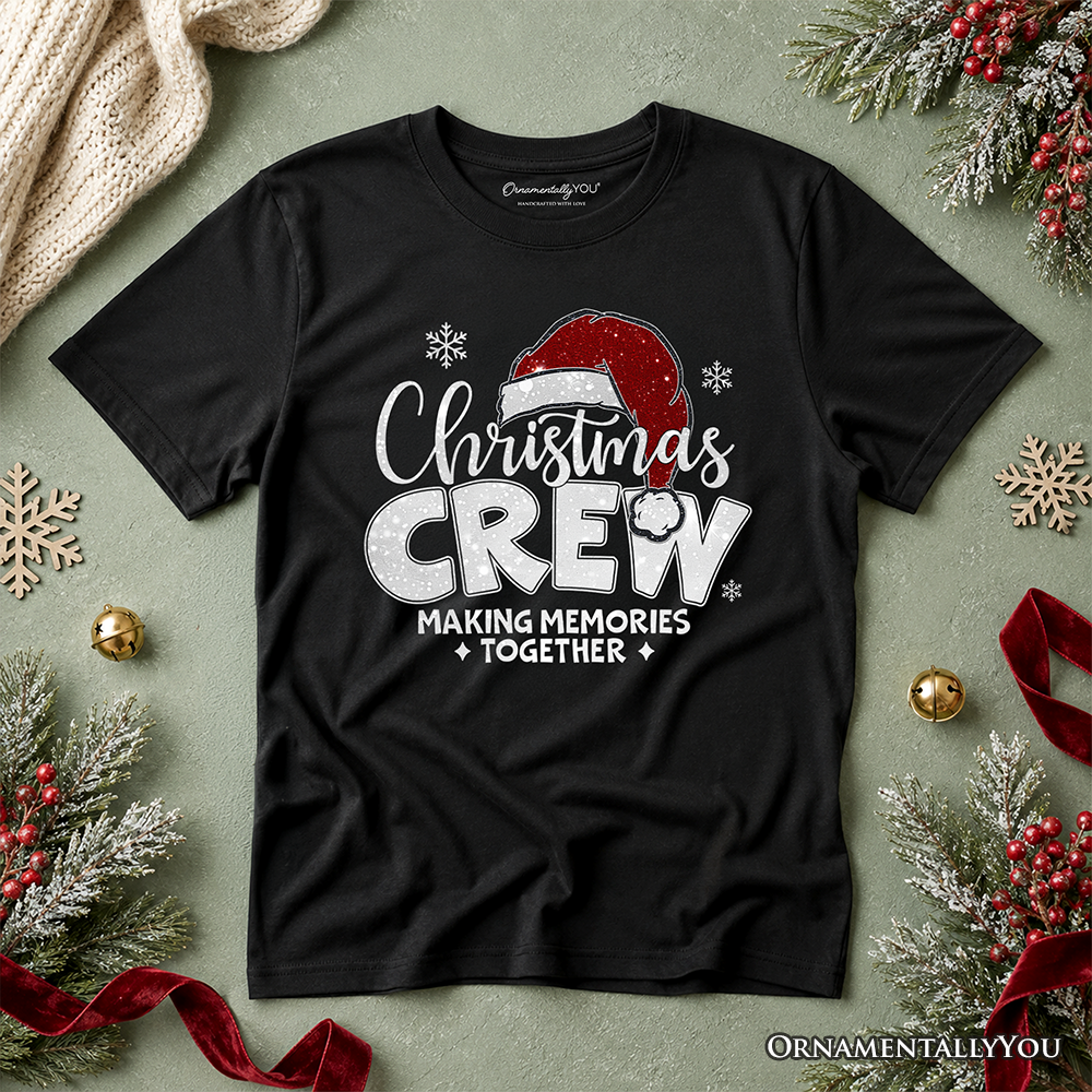 Kids Christmas Tee and Glitter Santa Hat