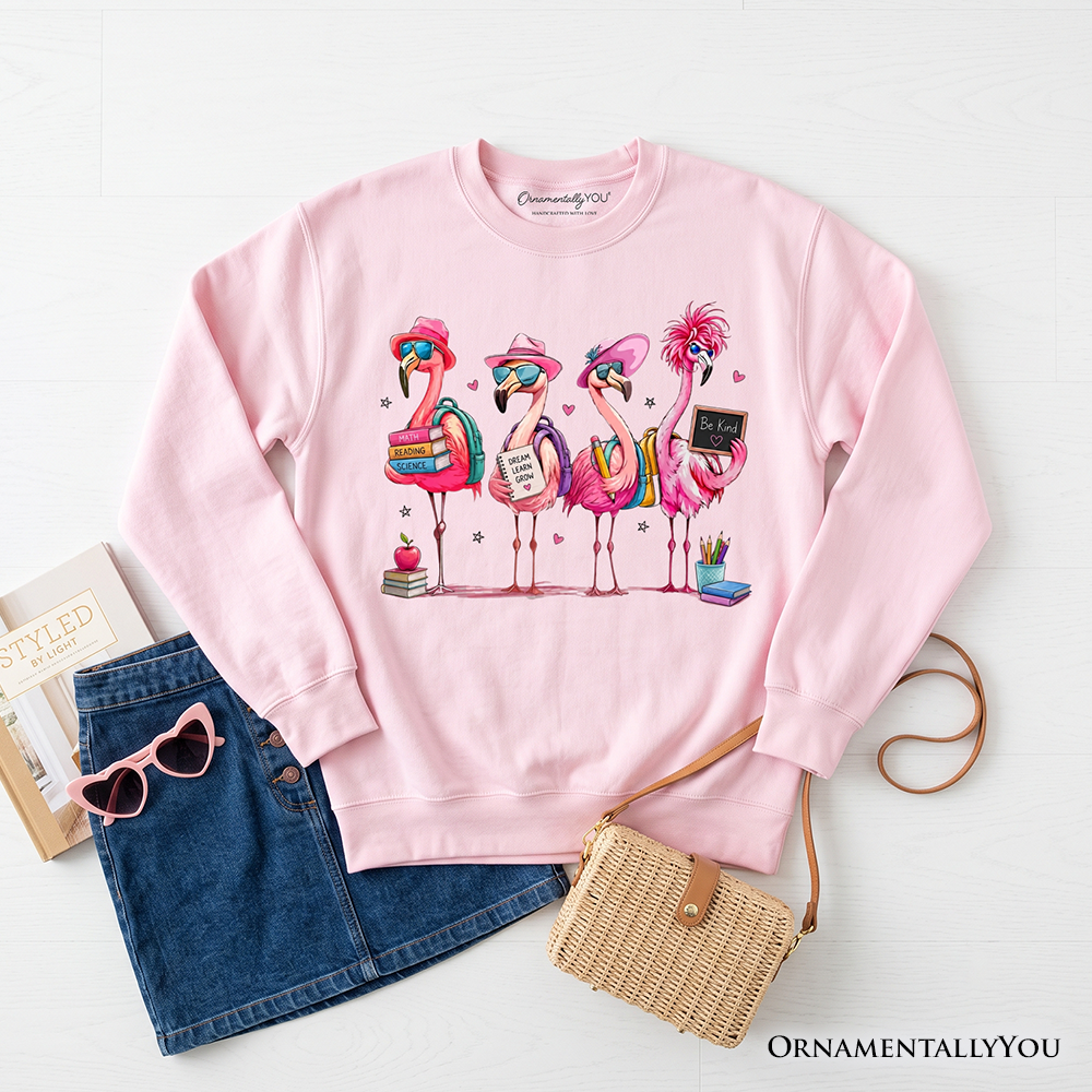 Flamingo Back To School Sweatshirt and Sweater