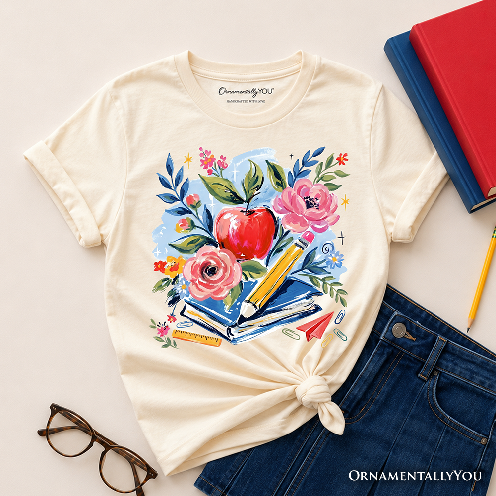 Soft Kids Boho Floral Tee for Back to School