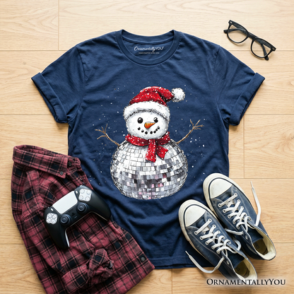 Retro Holiday Disco Snowman Tee and Dance