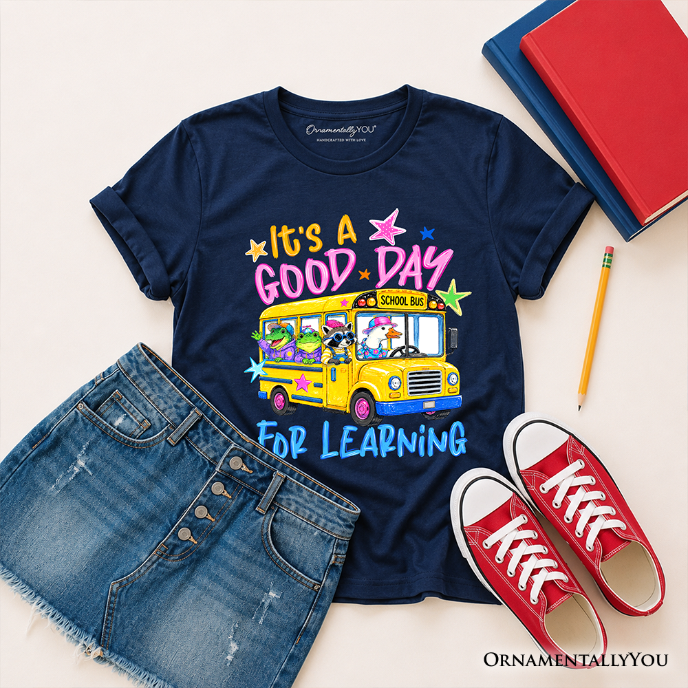 Kids School Bus and Fun Learning Tee Shirt