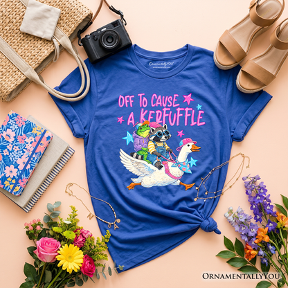 Off to Cause a Kerfuffle Kids Funny Shirt