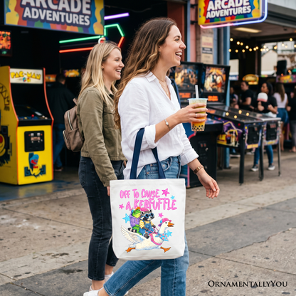 Off To Cause a Kerfuffle Tote Bag Shopper