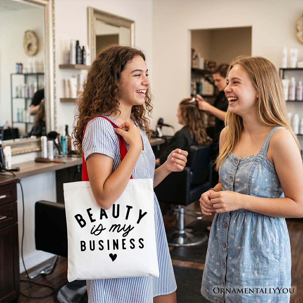 Modern Beauty Artist Canvas Tote Bag and Shopper
