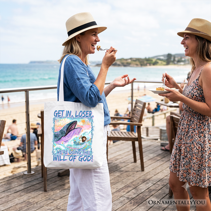 Funny Christian Jonah and the Whale Tote Bag