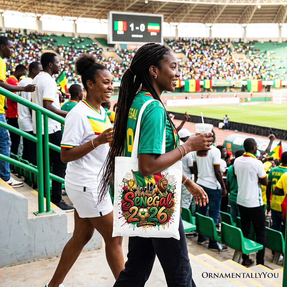 Senegal 2026 Lions Tote Bag and Soccer Gift