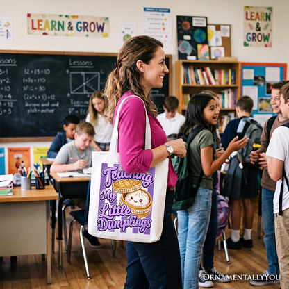 Kawaii Dumpling Teacher Gift For A Canvas Tote