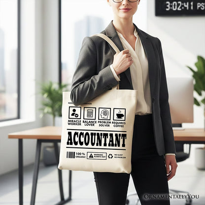 Accountant Tote Bag and Bookkeeper Novelty