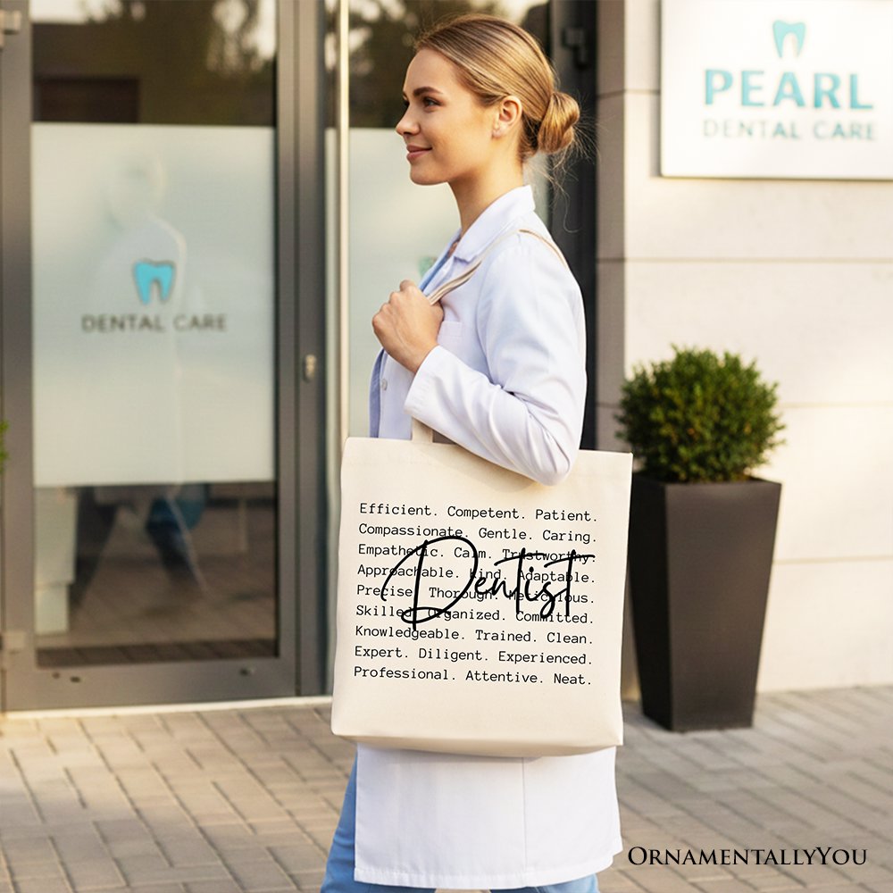Dentist Definition Canvas Tote Bag and Shopper