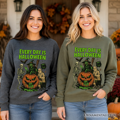 Every Day Halloween Sweatshirt And Vintage Vibes