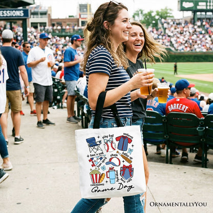 Spacious Baseball Tote Bag and the Game Day Fan